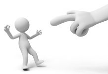 How do you handle an employee’s big mistake? man being pointed at