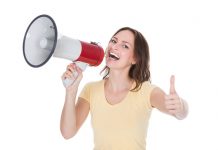 Do you have brand ambassadors? woman with mega phone