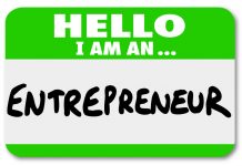 Entrepreneurism is overrated name sticker